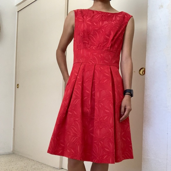 adrianna papell red gown